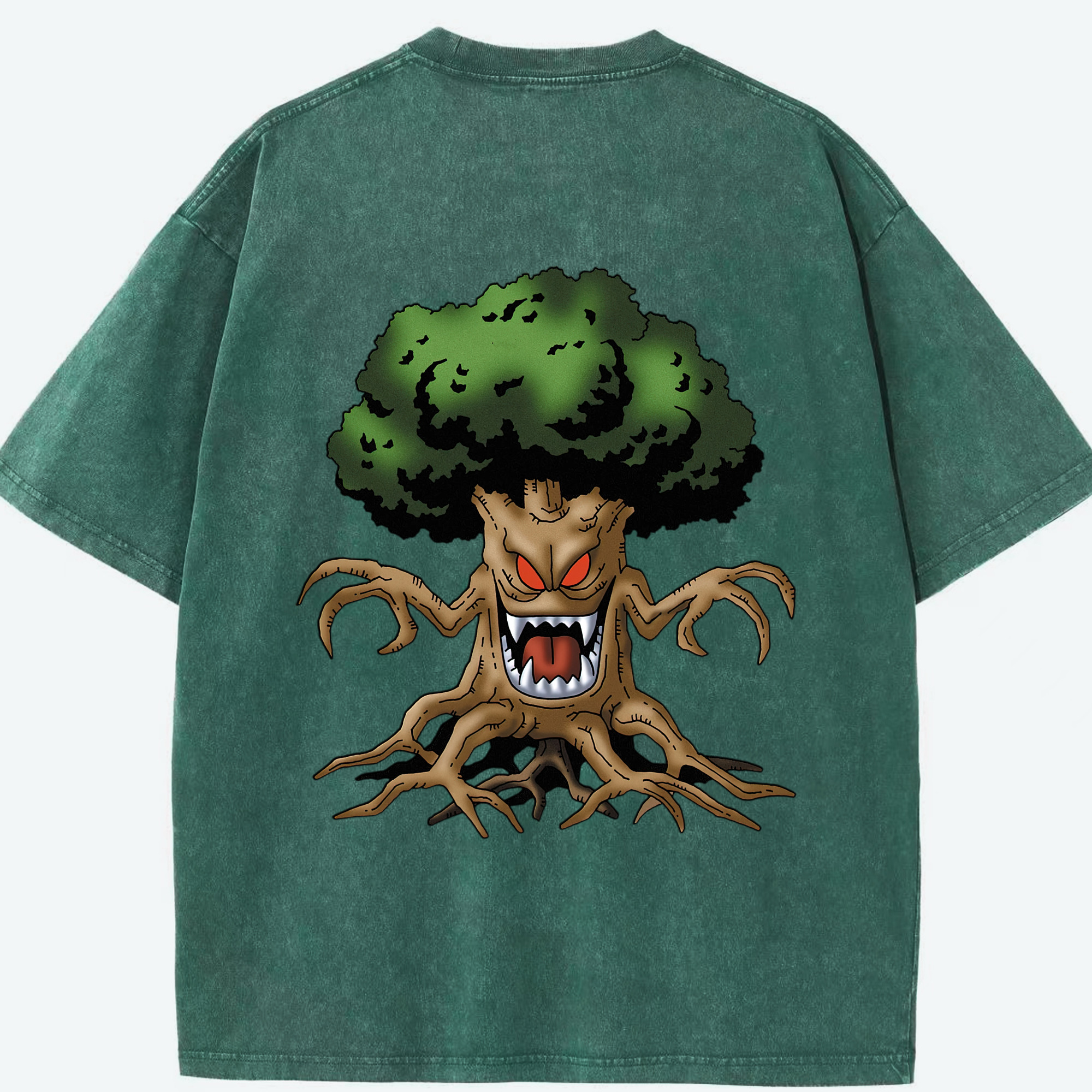 （画像用） ドラゴンクエスト Doragon Kuesuto Dragon Quest 綿100% ヴィンテージ風 半袖Tシャツ（背面プリント）